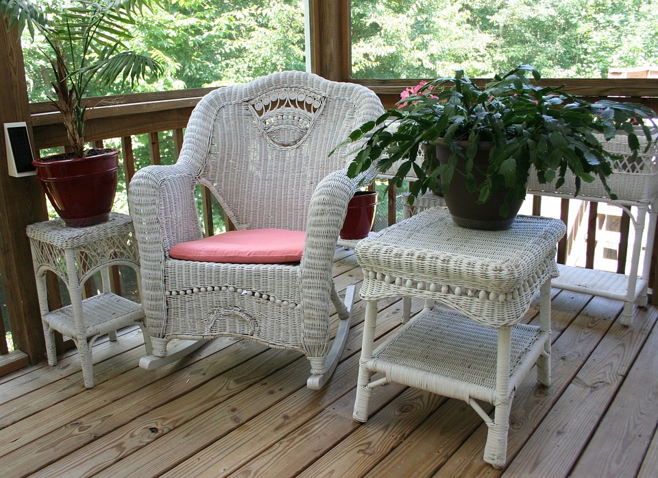 patio with furniture